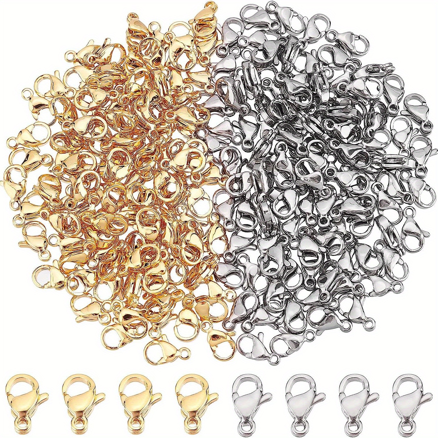 Golden Silvery Color Lobster Clasps Hook Clasps Parrot - Temu