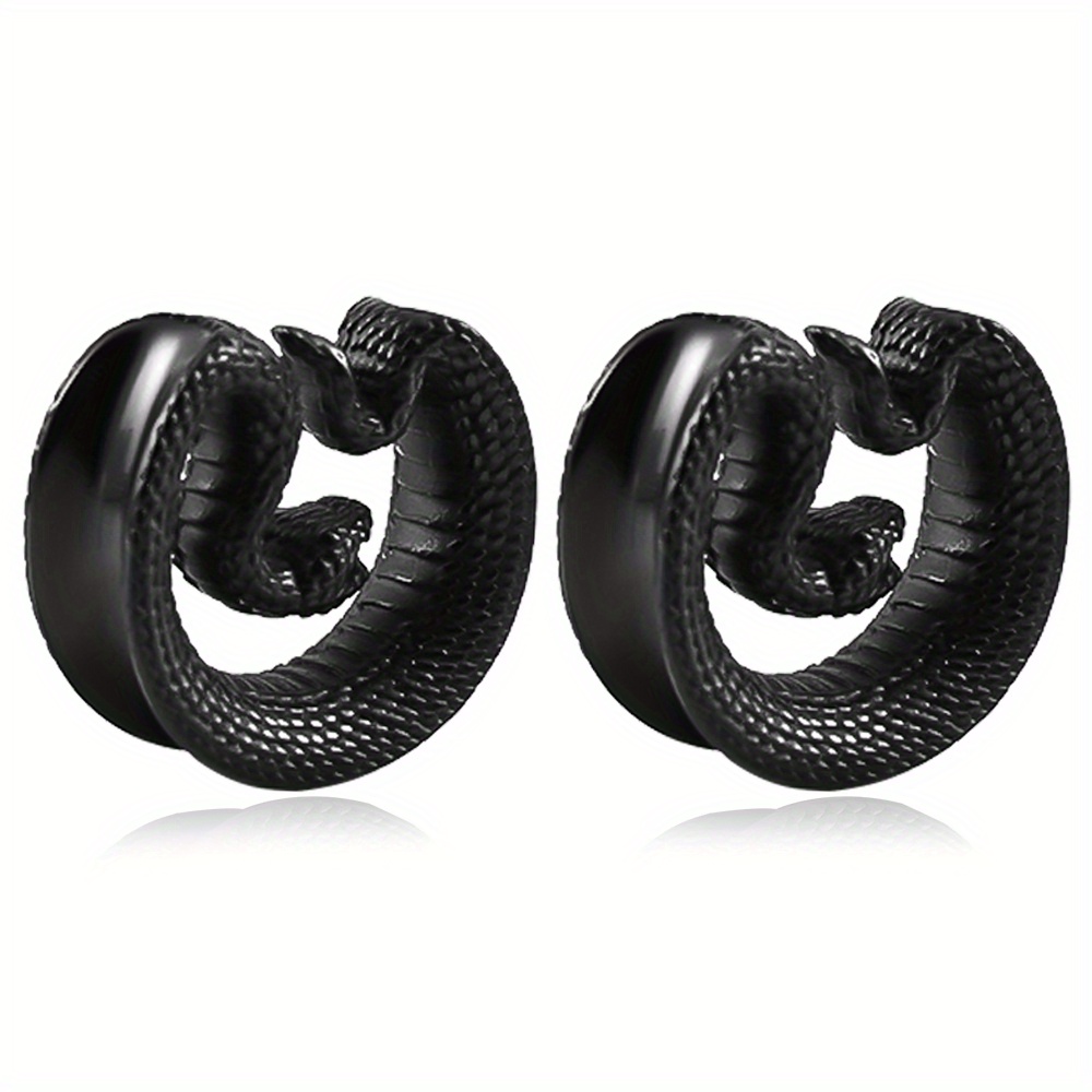 Snake Shaped Saddle Ear Expanders for Body Piercing