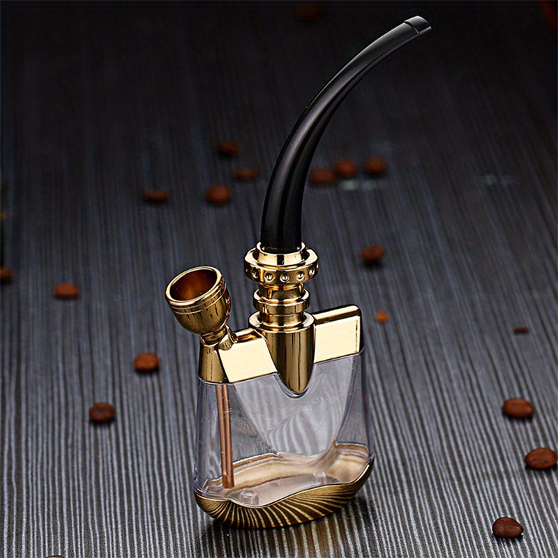 Multifunction Portable Water Filter Water Pipe Simple Copper Hookah Smoking  Pipe Tobacco Pipe Smoke Mouthpiece Cigarette Holder