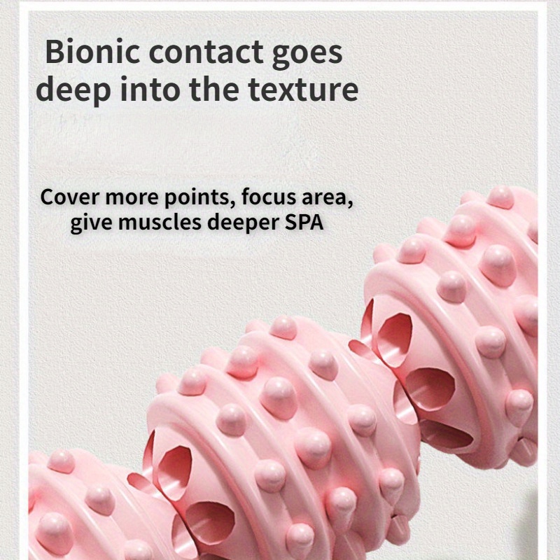 3/4 Wheels Massage Roller Yoga Mace Stick Leg Slimming Temu