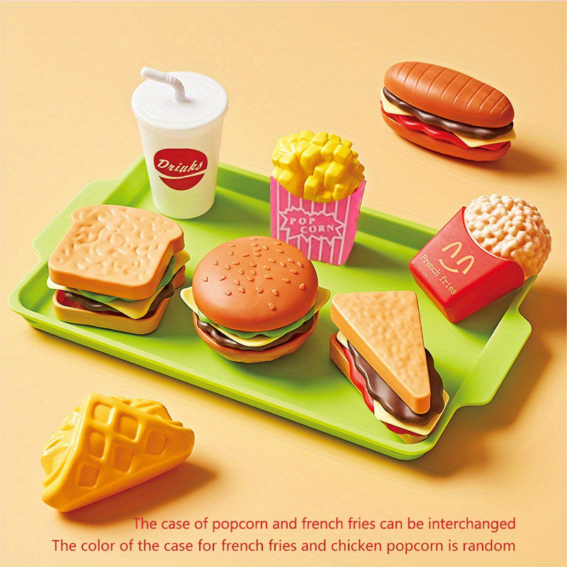 Pretend Food Playset For Kids, Fruits ,Vegetables, Poultry