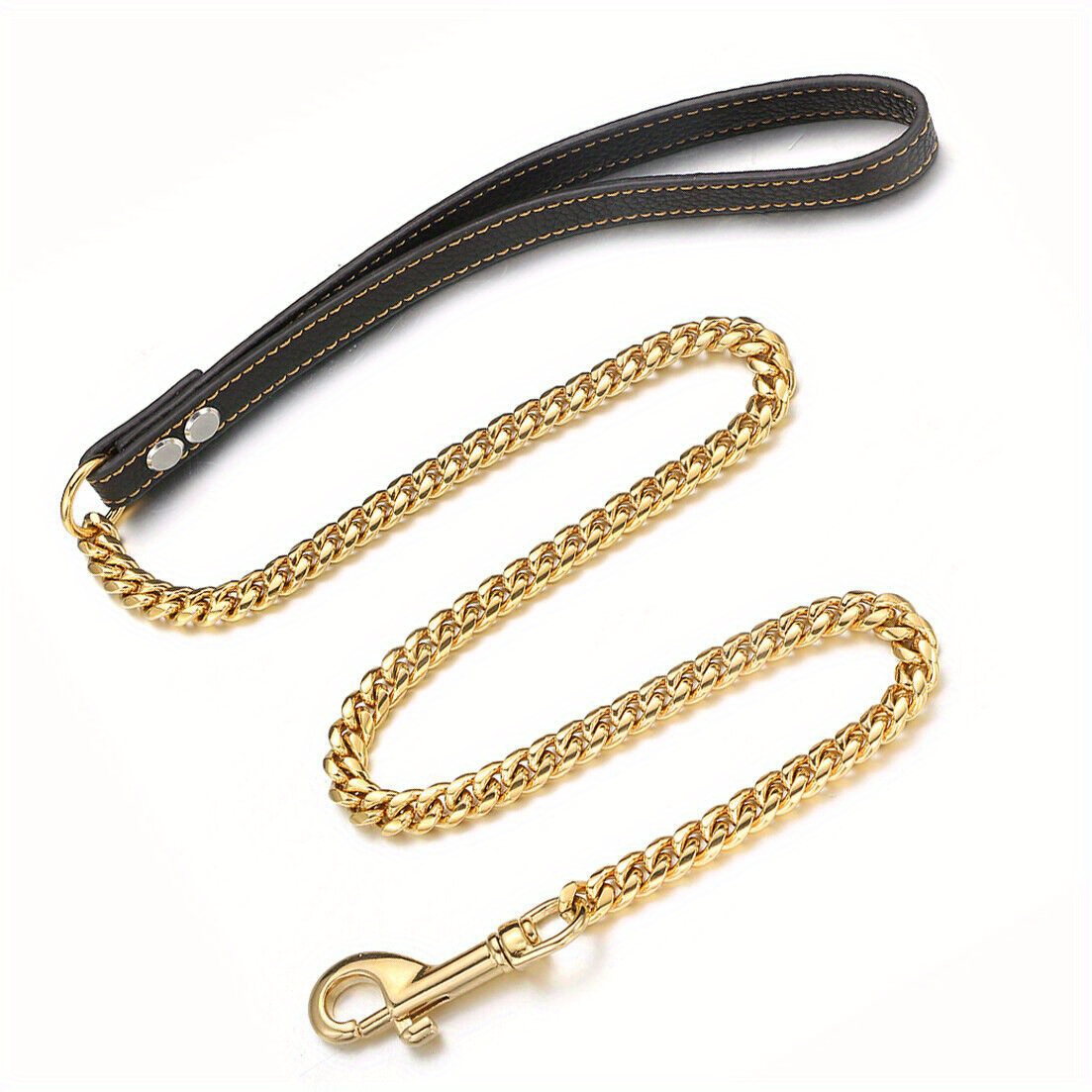 Upgrade Your Dog's Outdoor Look With A Durable Golden Cuban Link Chain
