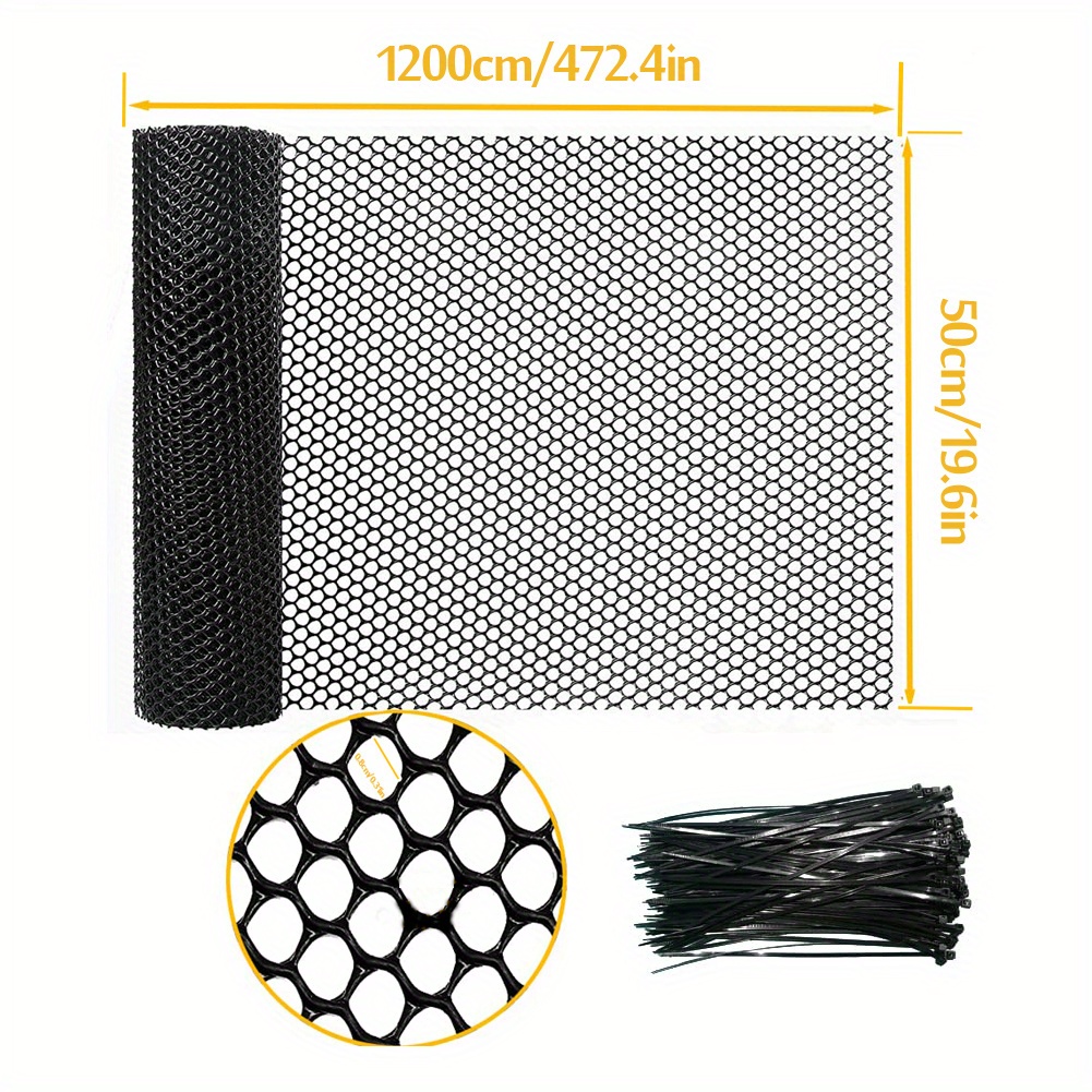 Plastic Chicken Wire Fence Mesh Secure Your Garden And - Temu