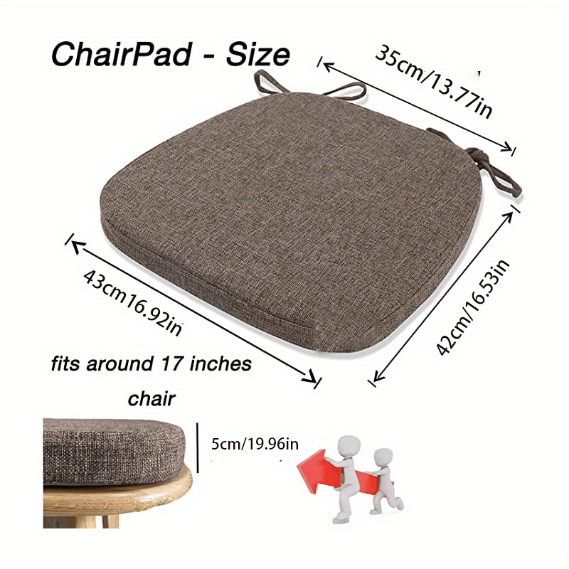 Chair Cushion With Dining Chair Tie Memory Foam Anti - Temu