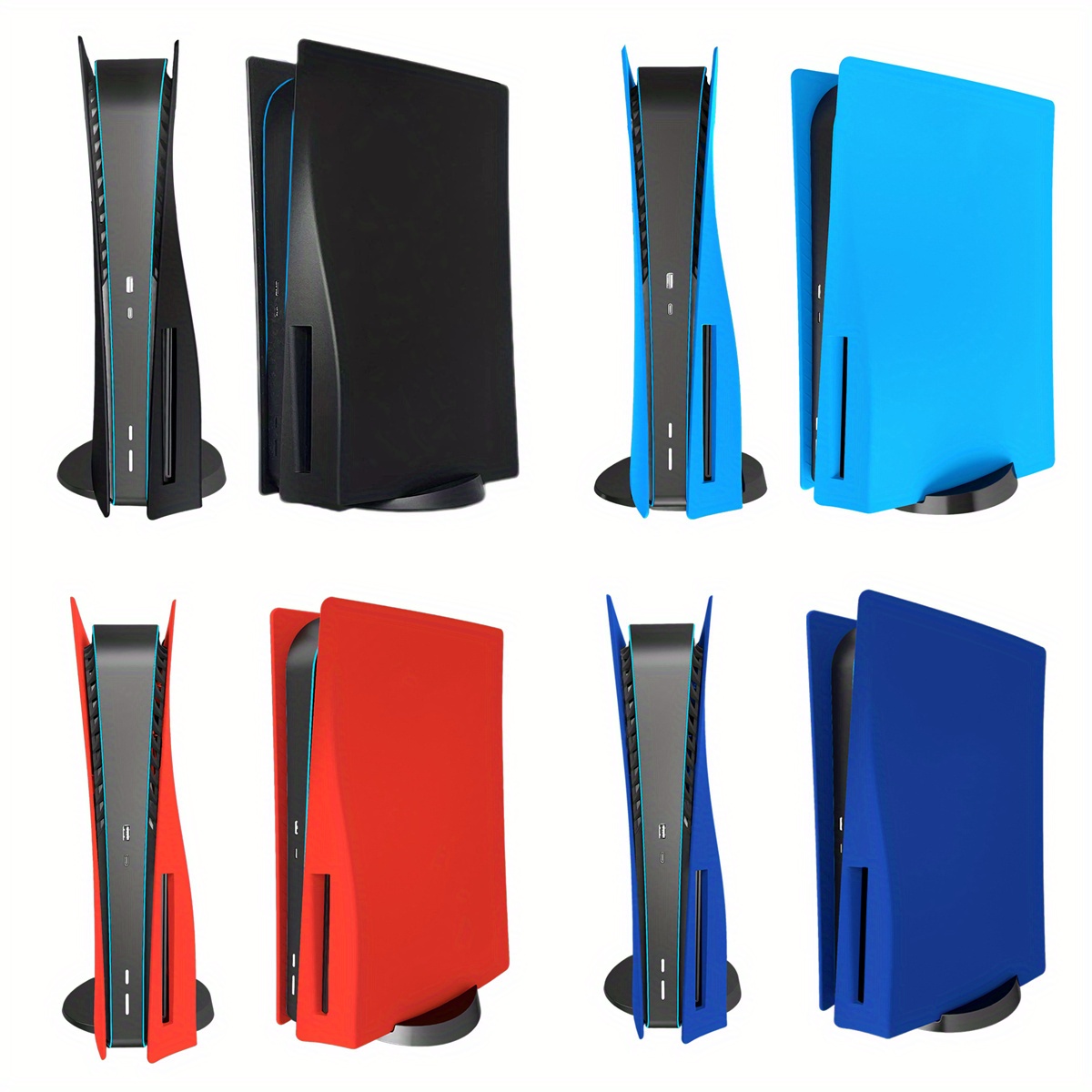 Ps5 Faceplate Cover, Panneaux latéraux durs Boîtier de plaque de  remplacement Compatible Playstation 5 Console Disc Edition