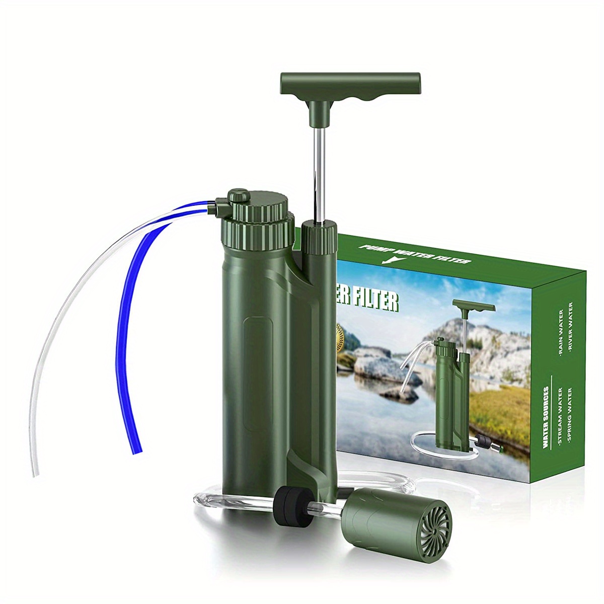 Filtre à eau purificateur portable à pompe manuelle pour le - Temu