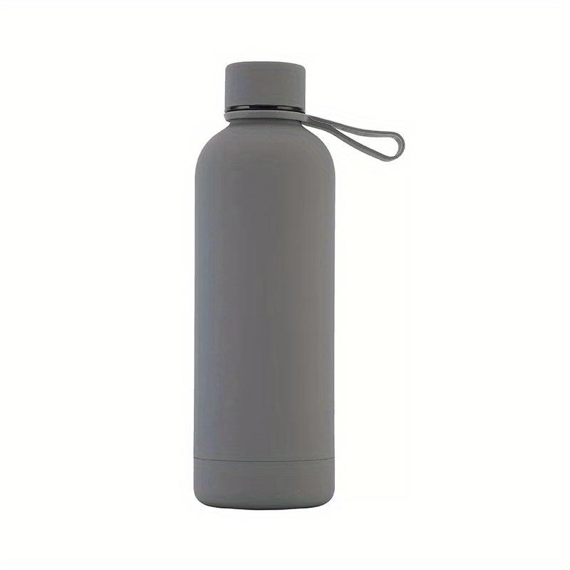 Handled Matte White Water Bottle