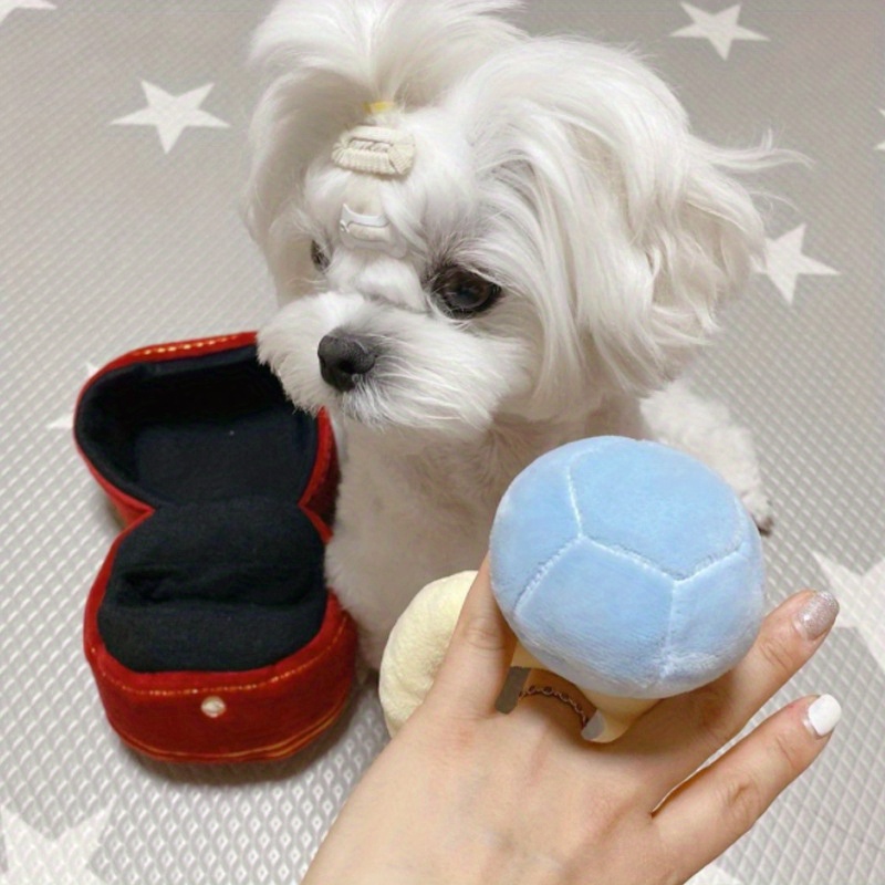 Engagement Ring Doll Small Pet Toy Pet Dog Sound Toy Durable Dog Plush Toys