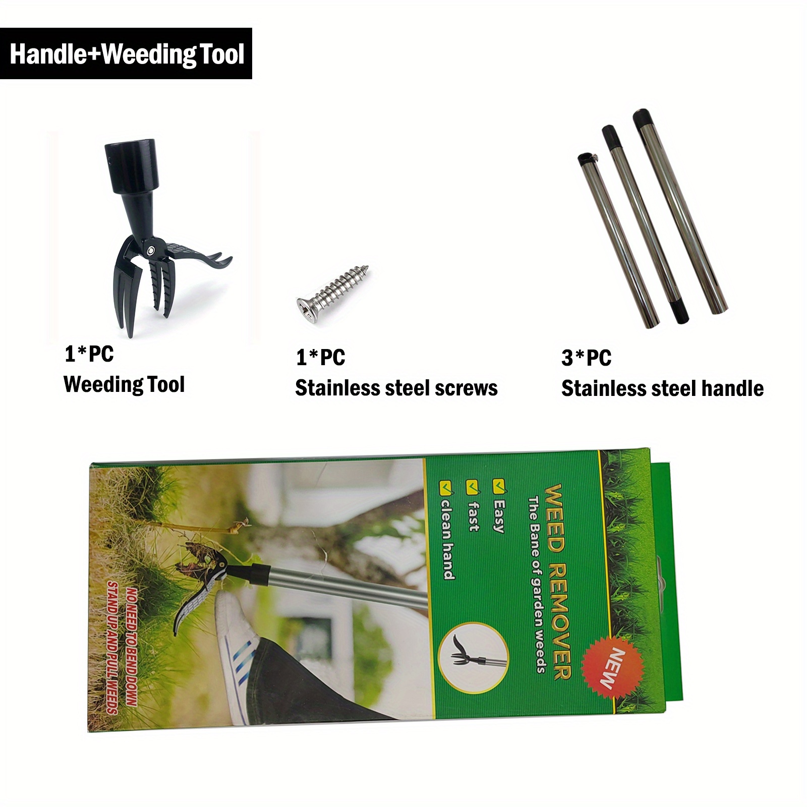 Manual Weeders With Foot Pedal And 4 Pawls Feet Weeding Tool - Temu