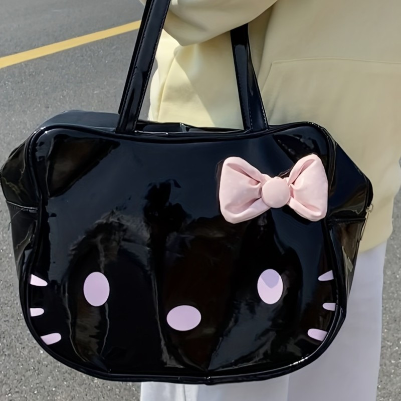 Loungefly Loves HELLO KITTY Speedy Satchel Handbag Patent Leather Pearl  Women's | eBay