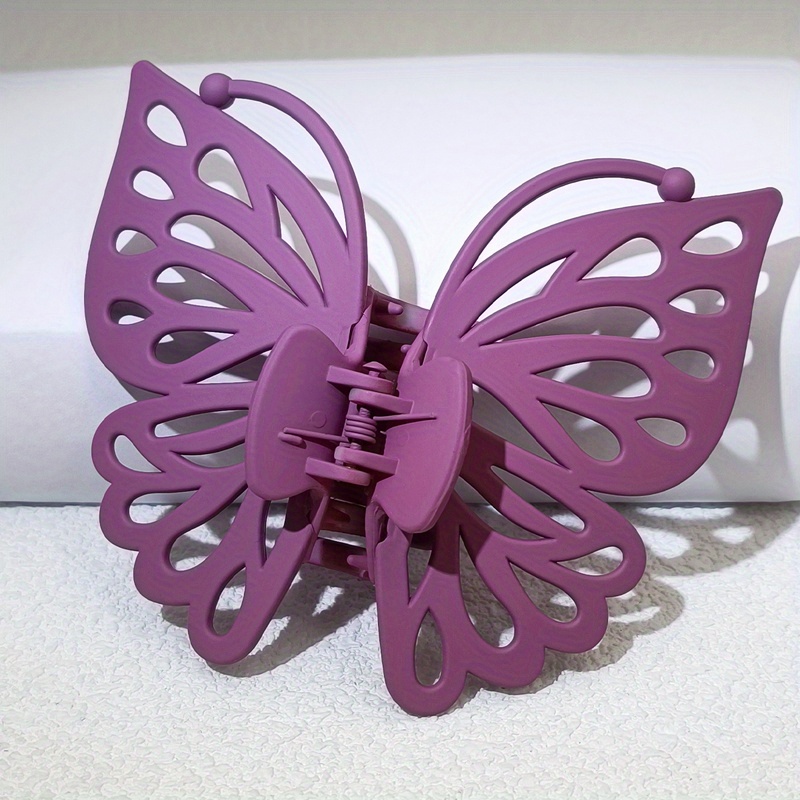 Hollow Shaped Hair Claw Solid Color Hair Claw Sweet Ponytail Holder Hair Clip Women Cute Hair Accessories
