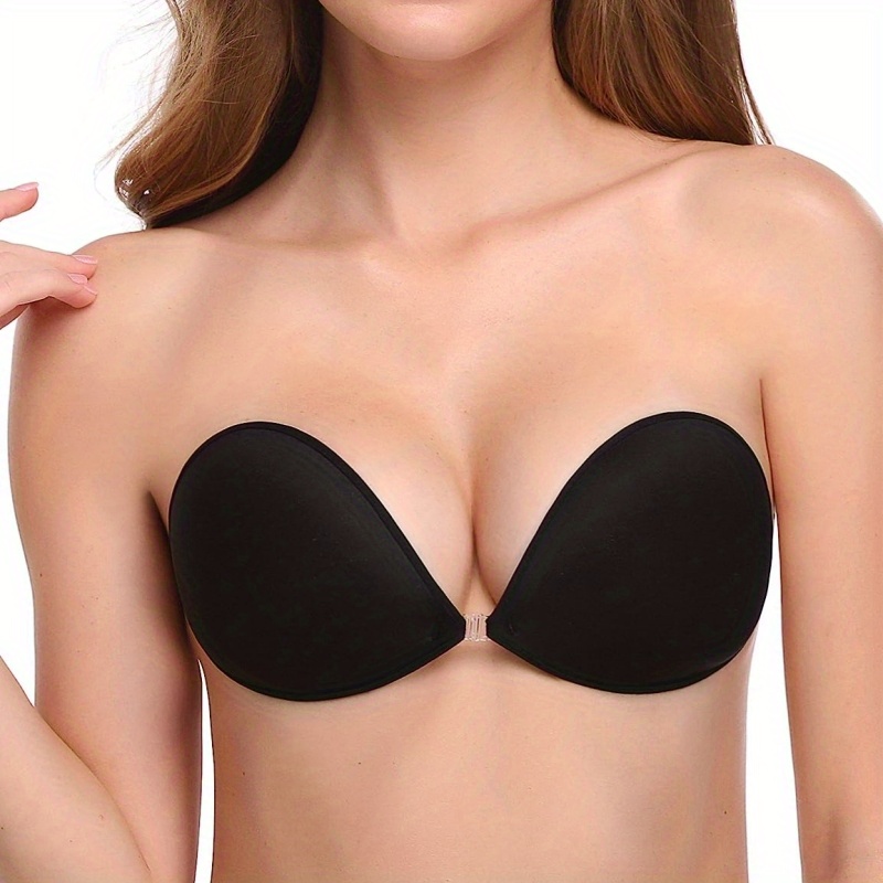 Women's Silicone Gel Invisible Bra Self-adhesive Push Up Strapless Buckle  bra