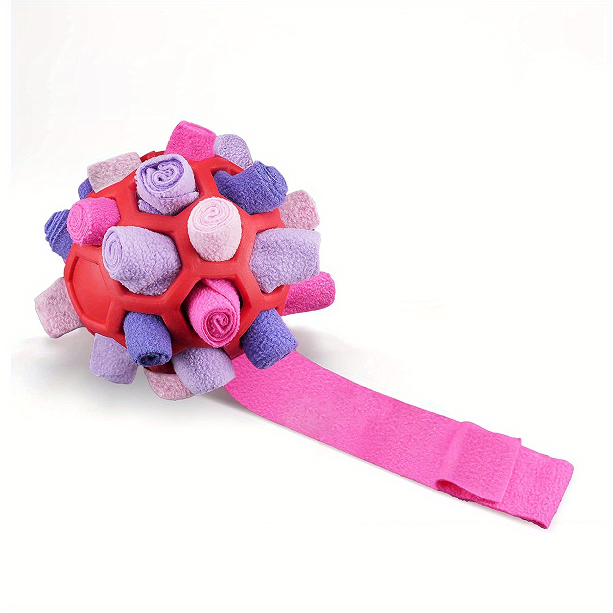 Hide N' Seek Snuffle Balls Dog Toy Single Pink / L