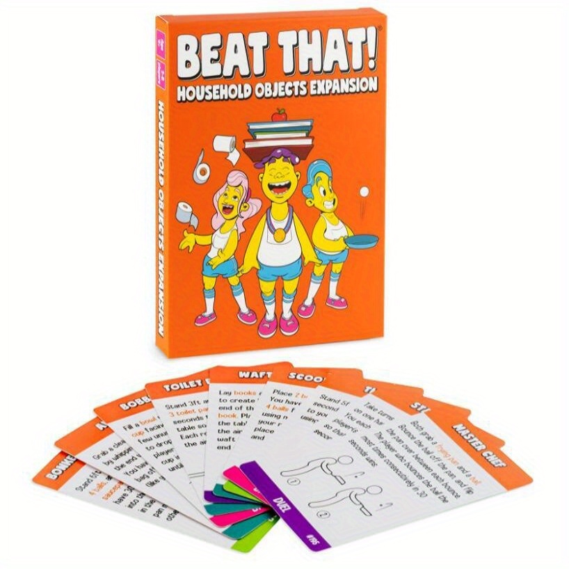  Customer reviews: Gutter Games Beat That! - The Bonkers Battle  of Wacky Challenges [Family Party Game for Kids & Adults]
