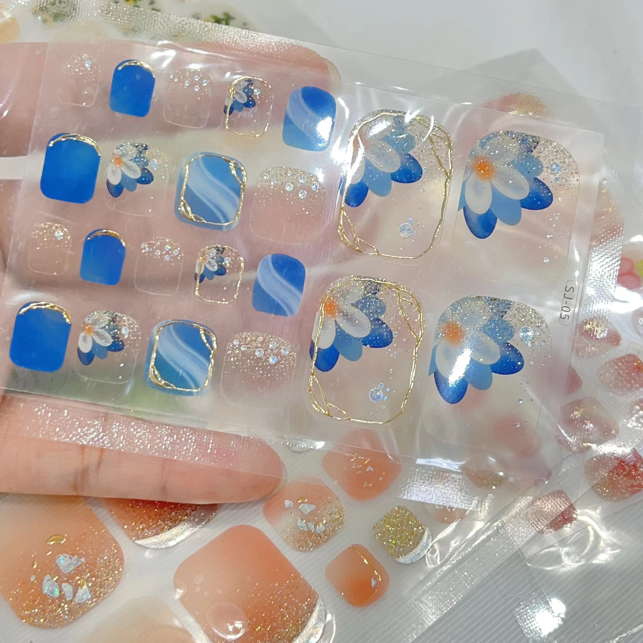 Full Wrap Toenail Art Stickers Self Adhesive Toe Nail Detals Temu