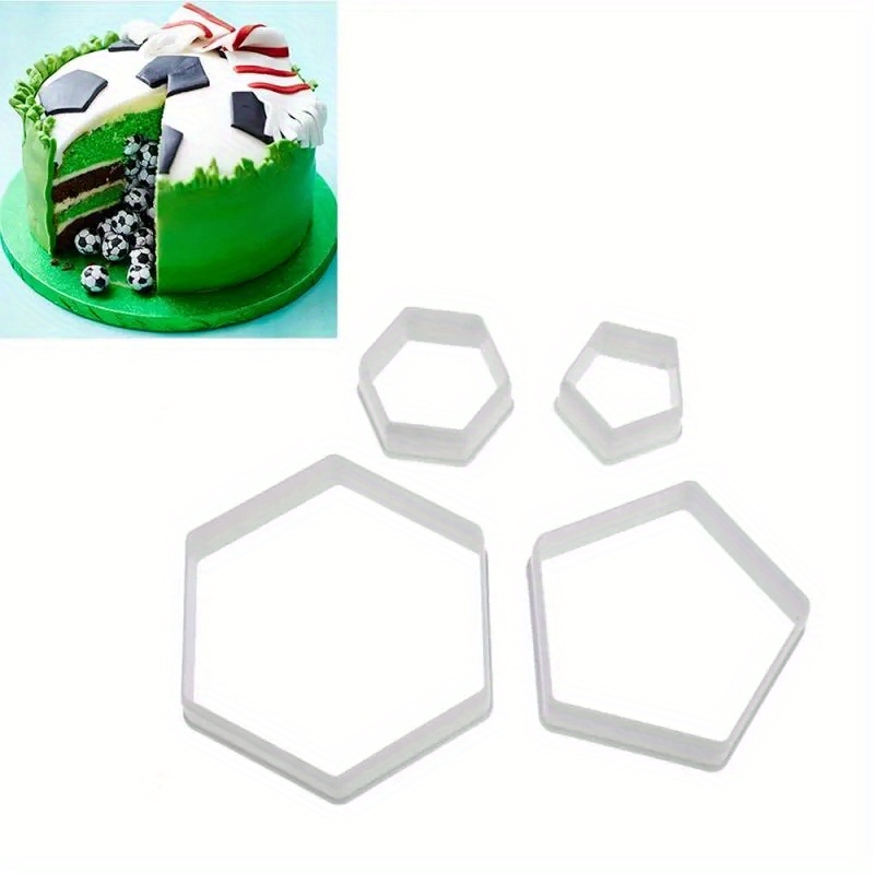 soccer cake stencil set plastic cookie cutters baking Temu Mauritius