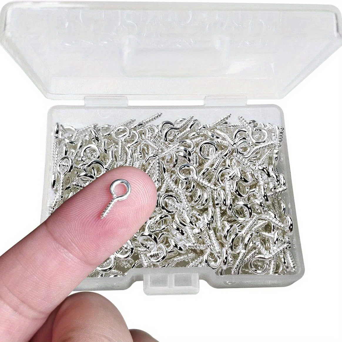 1 Box Screw Eye Pins Mini Metal Eye Pins Small Eye Pin Pendants for DIY  Jewelry Making 