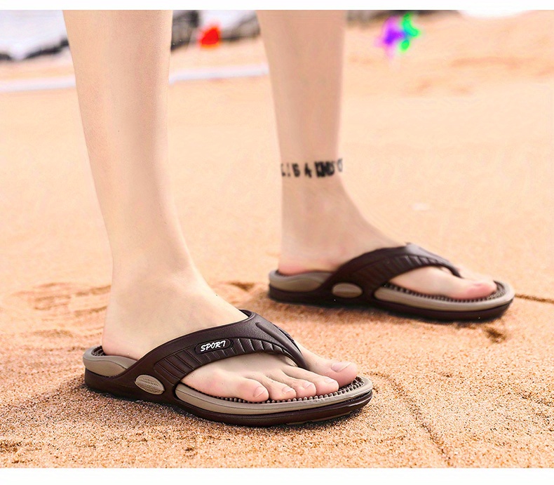 Comwarm Thick Sole Flip Flops For Women And Men Summer Yoga Mat Outdoor  Beach Thong Sandals For Shower Non-slip Soft Slippers