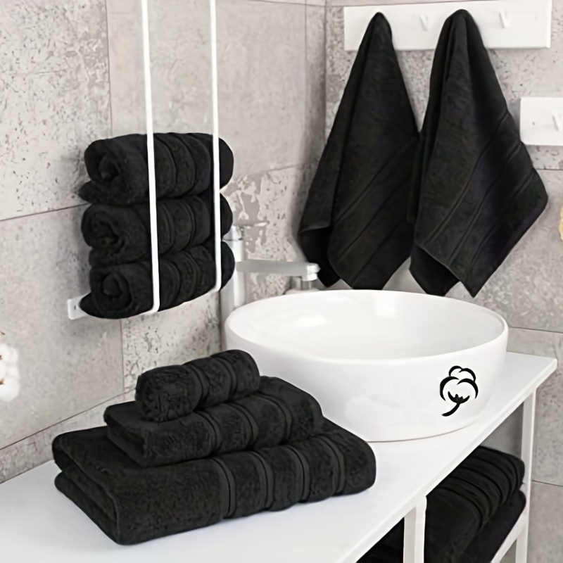 10 uds. Juego de toallas Classic – Premium , color: negro