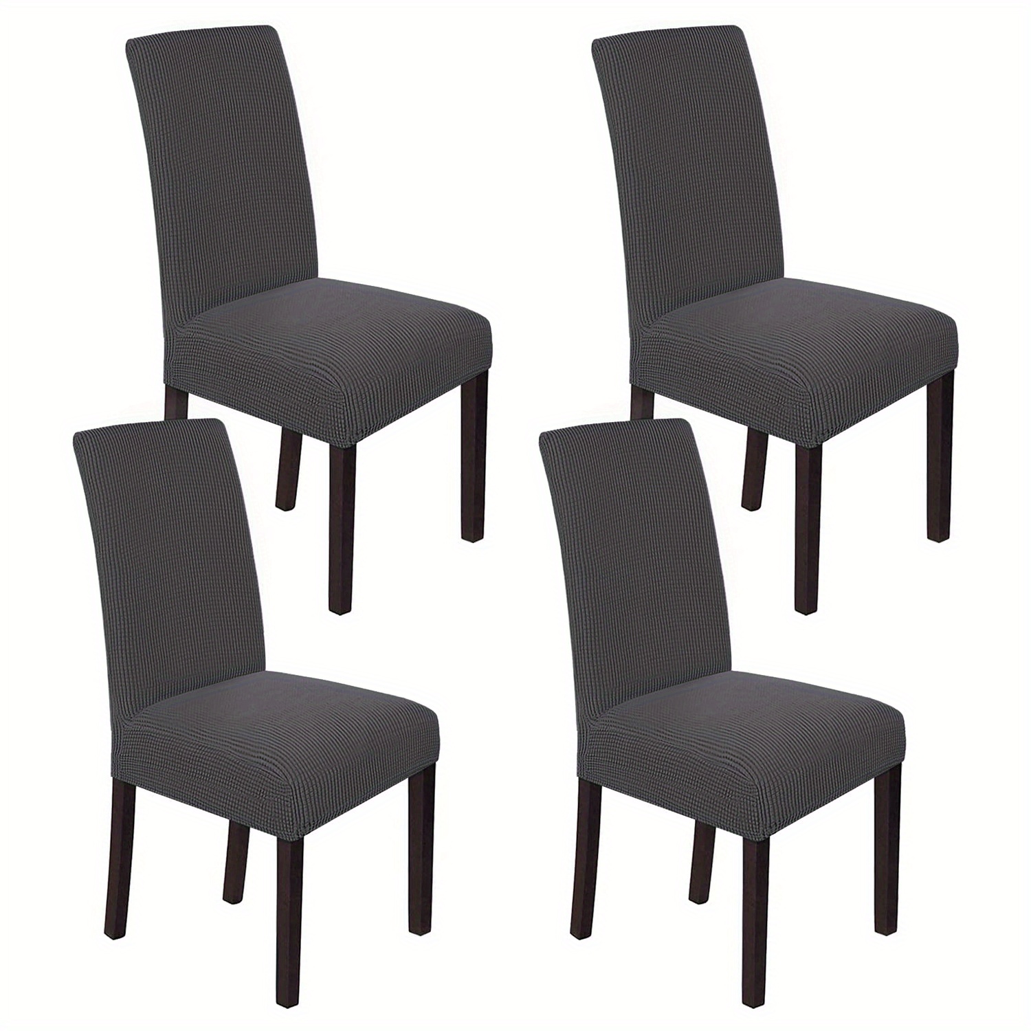 Upgrade Your Dining Room With 4/6pcs Polar Fleece Chair Covers!