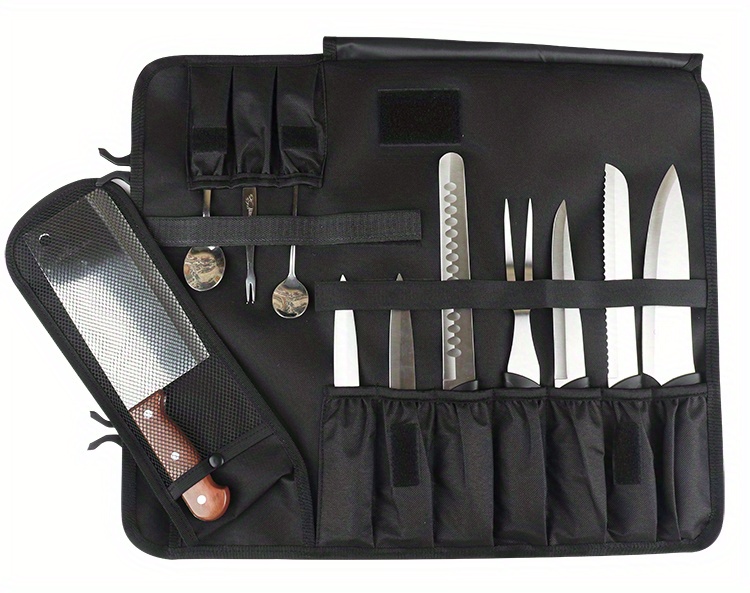 1pc waterproof chef knife bag     cooking portable   travel storage organizer details 4