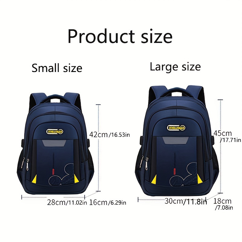 Mochila Escolar Gran Capacidad Estilo Casual Protección - Temu Spain