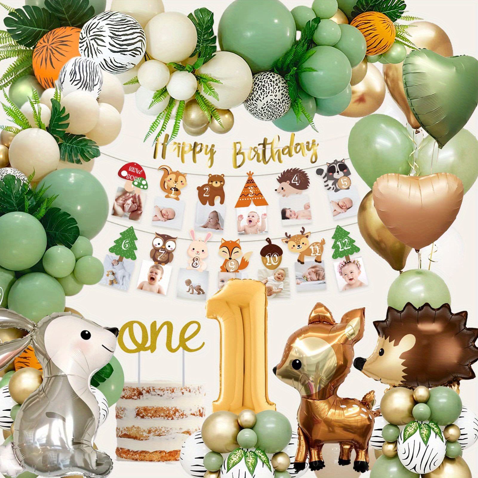 Jungle Theme Birthday Banner Jungle Party Decorations 