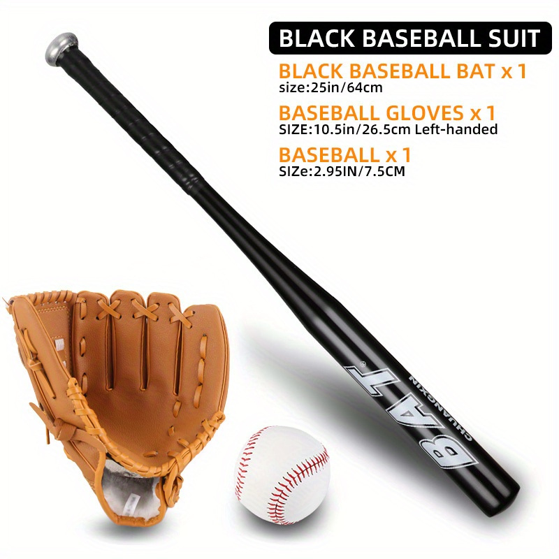 Kit De Bate De Béisbol De 64cm Para Niños Y Adolescentes, Guantes