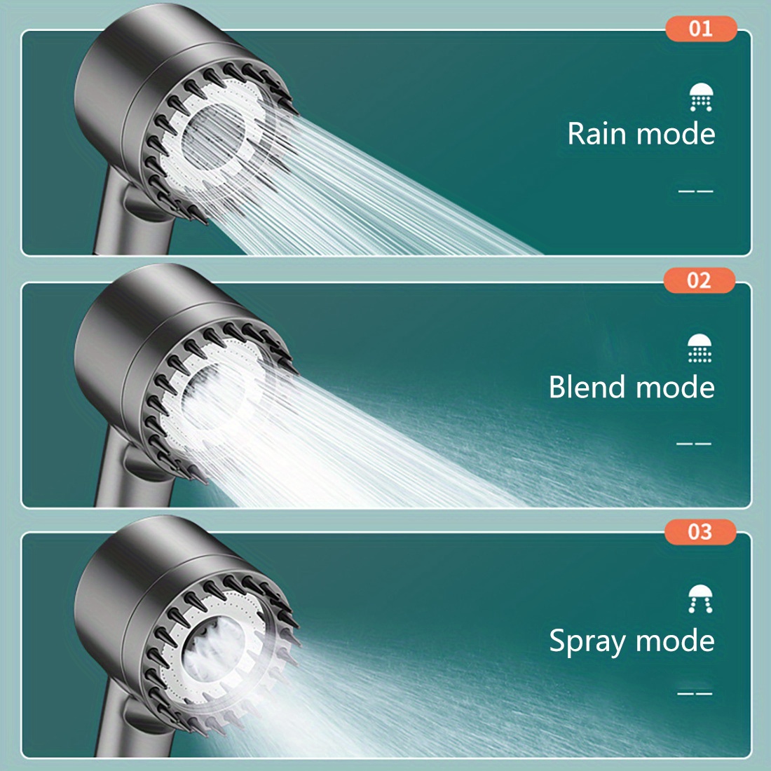Wearing A Spray Nozzle, Pressurized Shower Head, Shower Handheld Shower Head For Swimming Pool