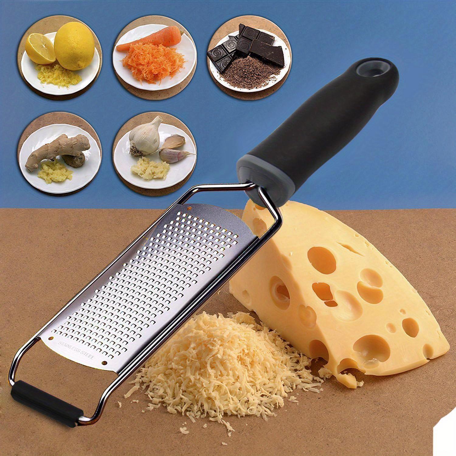 1PC Handheld Stainless Steel Cheese Cheese Grater Chocolate Grater