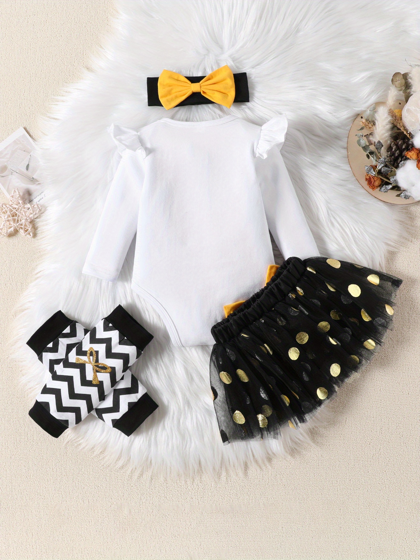 girls' new year's 1st new year print mesh polka Temu Nigeria - Main Image