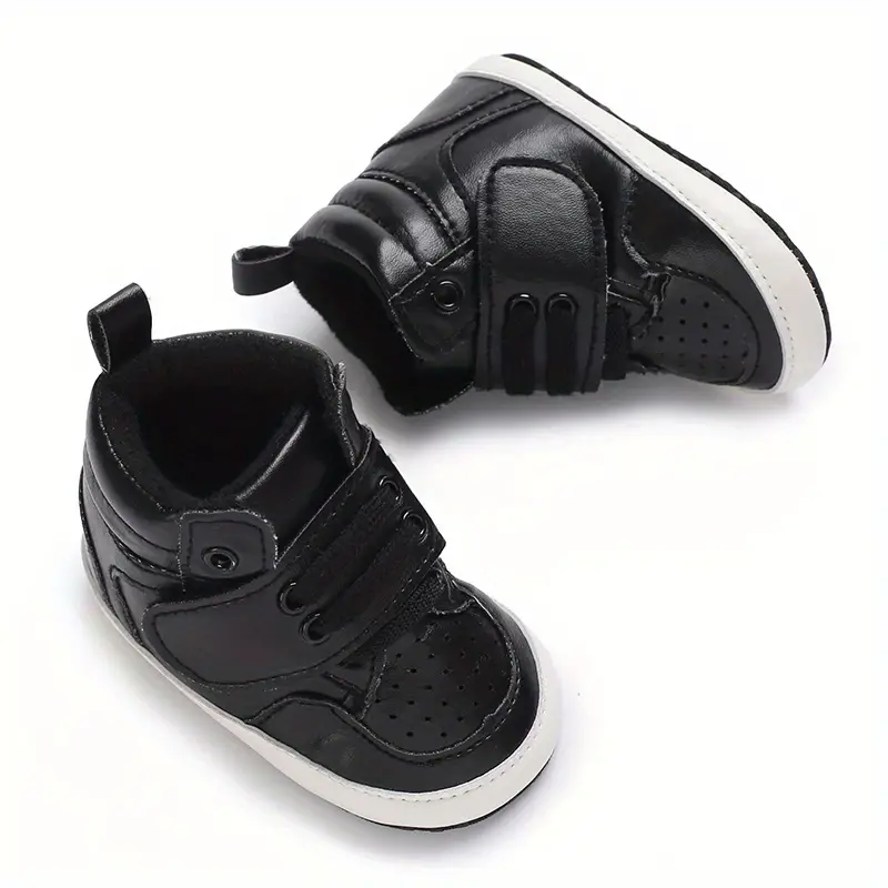 casual comfortable sneakers with hook and loop fastener for baby boys lightweight non slip walking shoes for indoor outdoor spring and autumn details 5