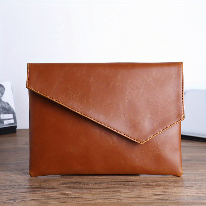 Order Man Fashion Design Simple Black Envelope Bag Luxury Brand Leather  Long Purse Genuine Cowhide Leather Mens Clutch Bag Wallet in UAE