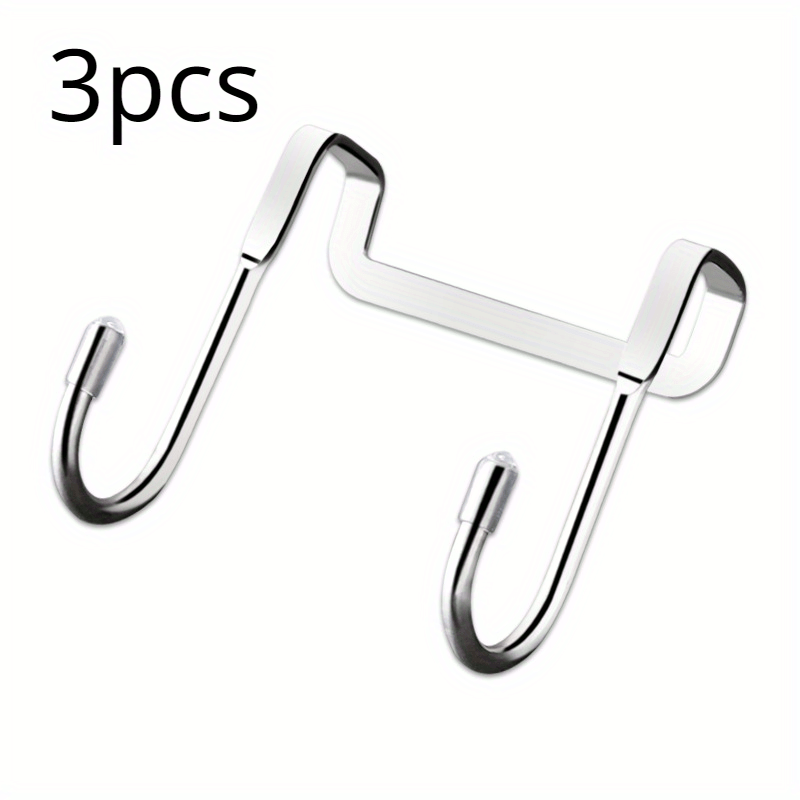1/2/3pca Shower Door Hook Metal Hanging Hook For Clothes - Temu