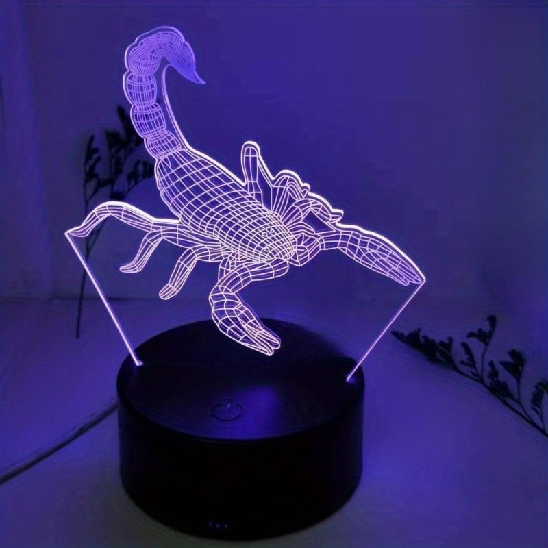 1 Luz De Noche Para Niños, Luz De Noche Led 3d, Lámpara De Mesa