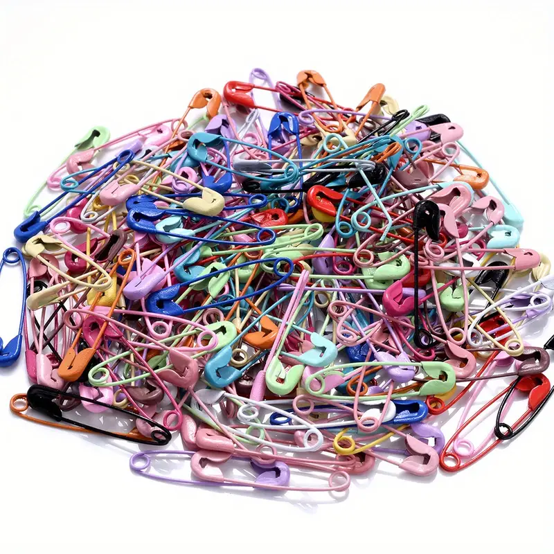 Colorful Ferric Safety Pins Paper Clips For Diy Sewing - Temu