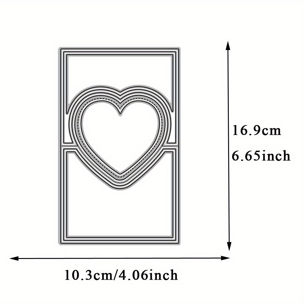 Heart Shape Metal Cutting Dies For Card Making Clearance - Temu