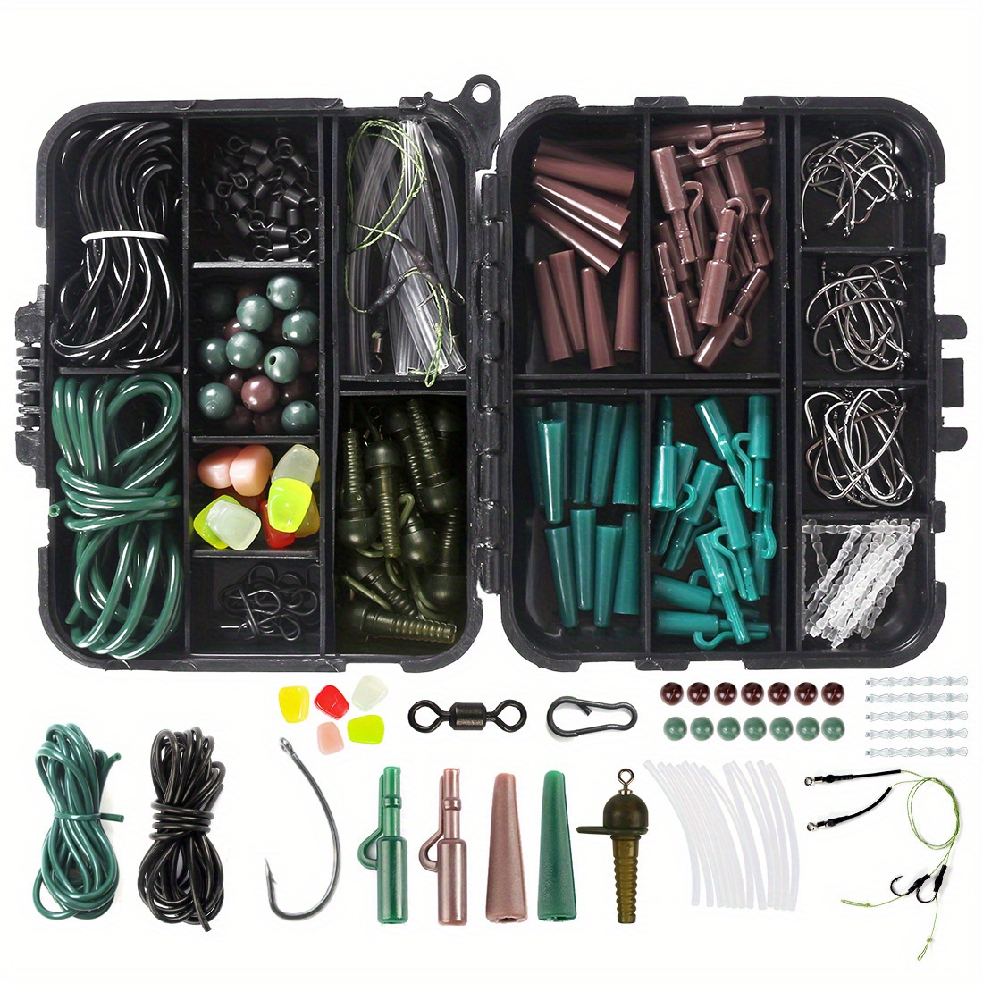302pcs/box Carp Fishing Accessories Terminal Tackle Kit With