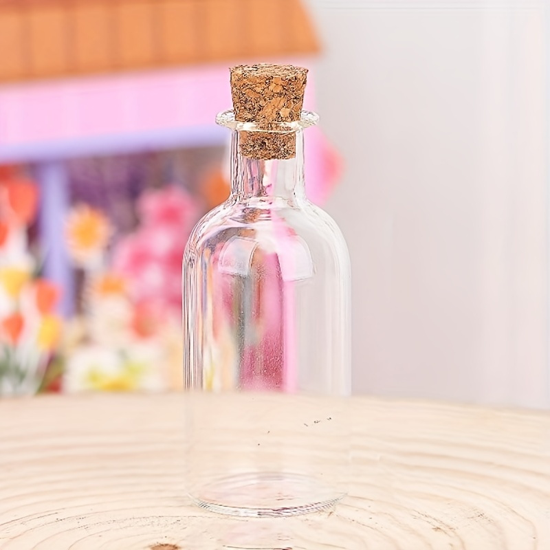 Acheter 1:Réservoir de stockage pour maison de poupée, bouteille en verre  avec couvercle en liège, petit pot, Vase, décoration de maison, 12 pièces