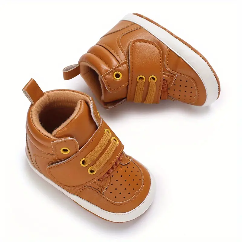 casual comfortable sneakers with hook and loop fastener for baby boys lightweight non slip walking shoes for indoor outdoor spring and autumn details 7