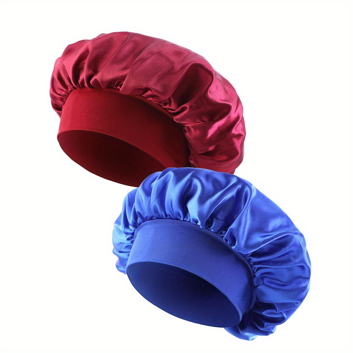 Bonnet en satin doux extensible mode doublé bonnet de sommeil chapeau  bambou couvre-chef crépus cheveux naturels casquette d'infirmière pour  femmes et hommes