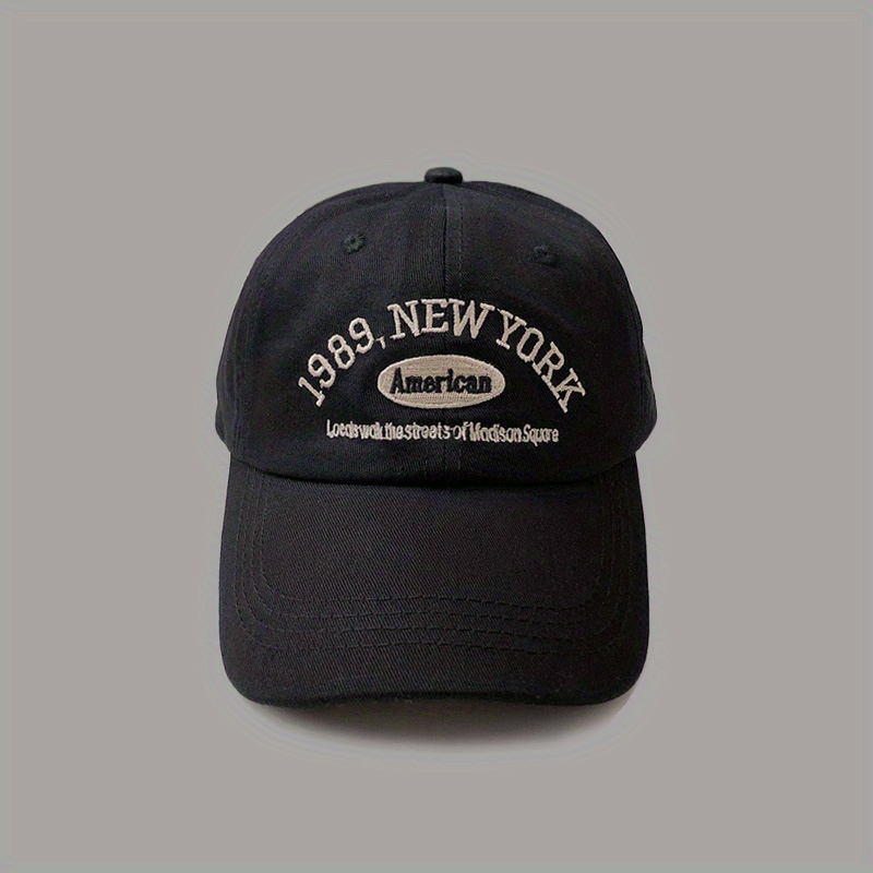 1989 Embroidery Casual Baseball Cap Solid Sunscreen Dad Hat Unisex Vintage Sun