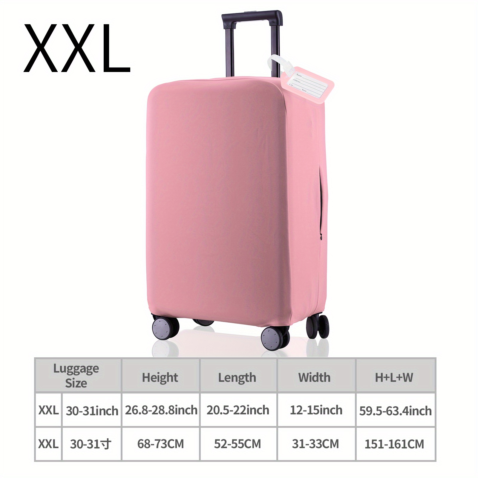 Flower Letters Durable Travel Luggage Cover, Elastic Luggage Case Dustproof  Protective Cover, Foldable Washable Luggage Cover Protection - Temu