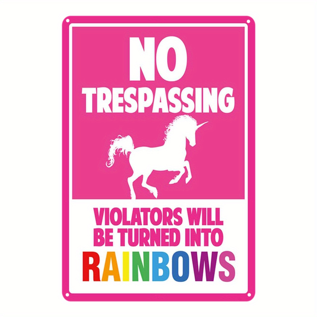 'No Trespassing' Schild Für Draußen – Wetterfest, Mit Metallpfählen, 26,7x34,3 Cm