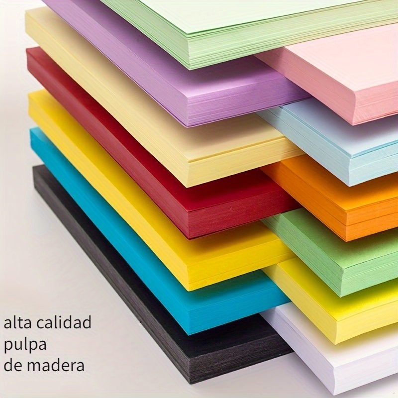 Papel Kraft colorido A3 A4, 180g, para hacer tarjetas, manualidades, papel  de copia grueso de alta calidad