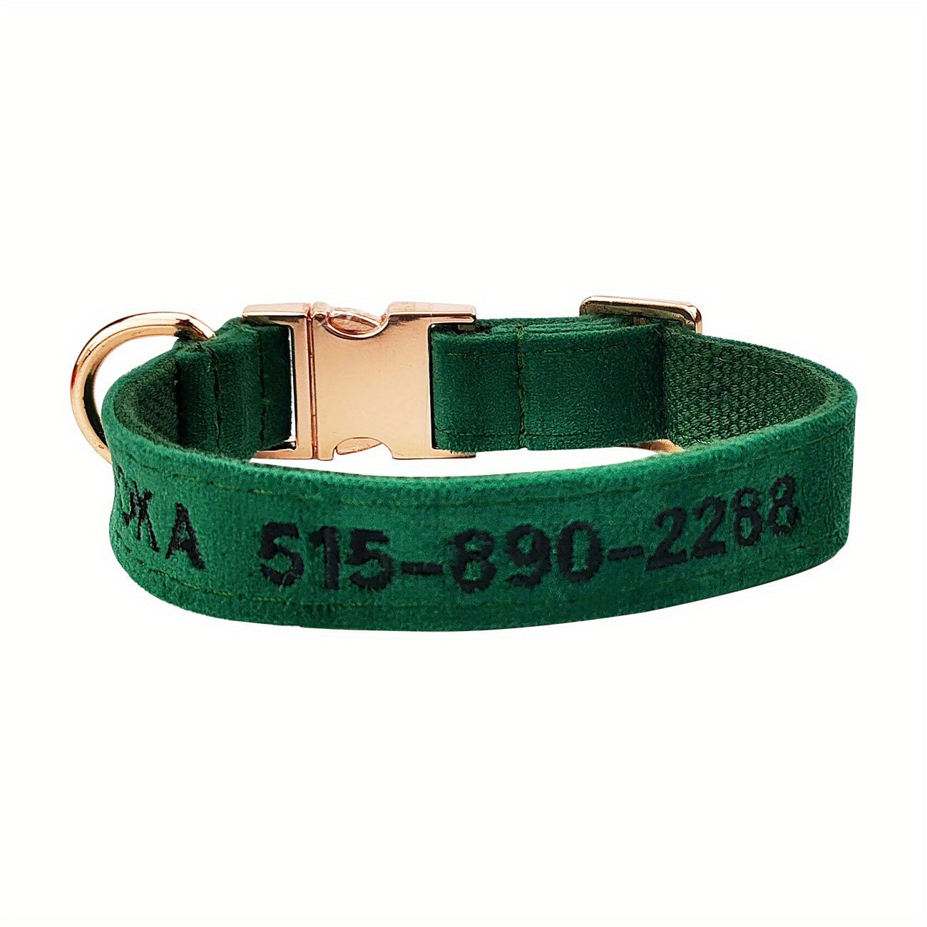 Personalized Dog Collar With Buckle, Pet Dog Collars, Embroidered Name And  Phone Number,4 Color - Temu