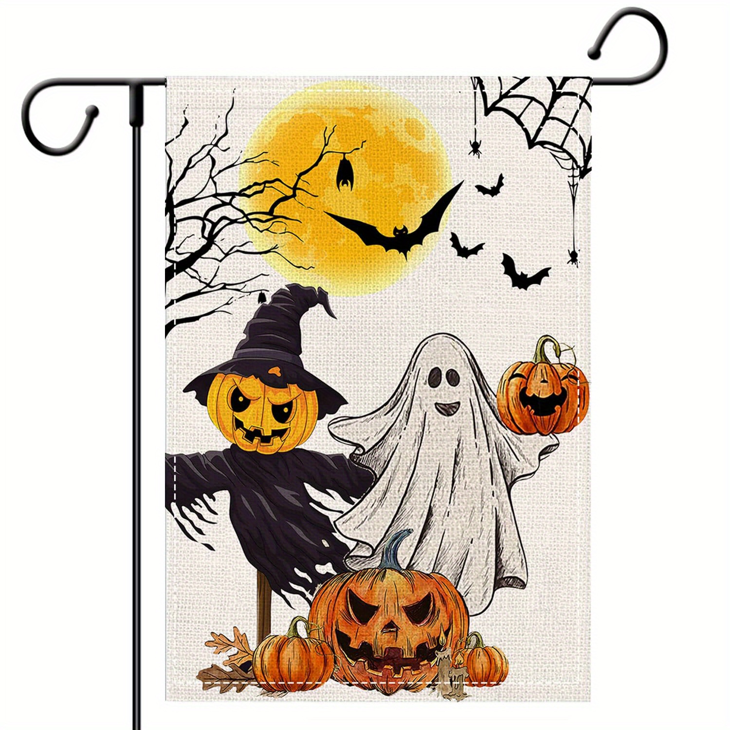 Halloween Garland Decoration for Happy Halloween.Halloween Flags Garlands  with orange and black.Website spooky or banner template. 10286210 PNG