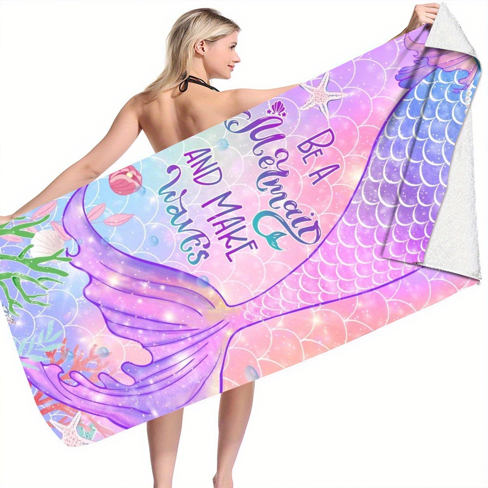 Oversized Microfiber Beach Towel Quick Drying Ultralight - Temu Australia