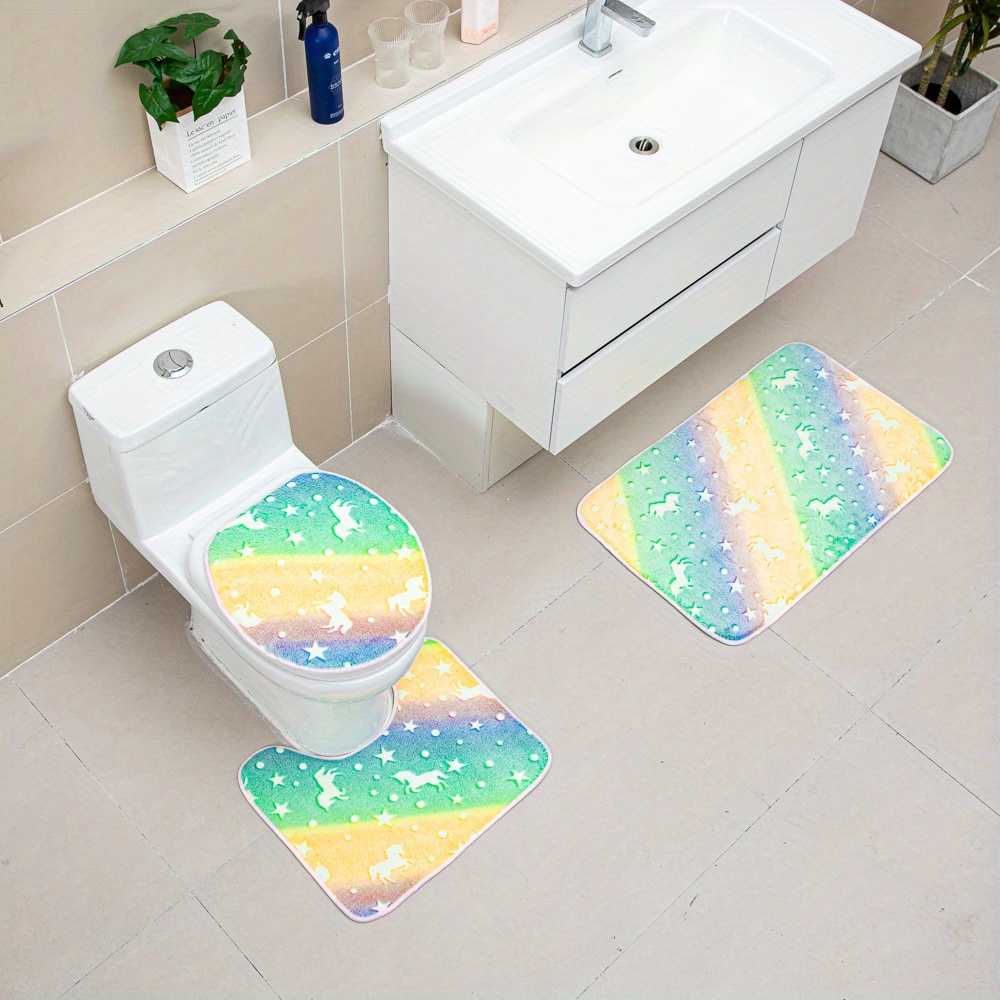 Night Light Floor Mat Sponge Bathroom Mat Set Non slip - Temu
