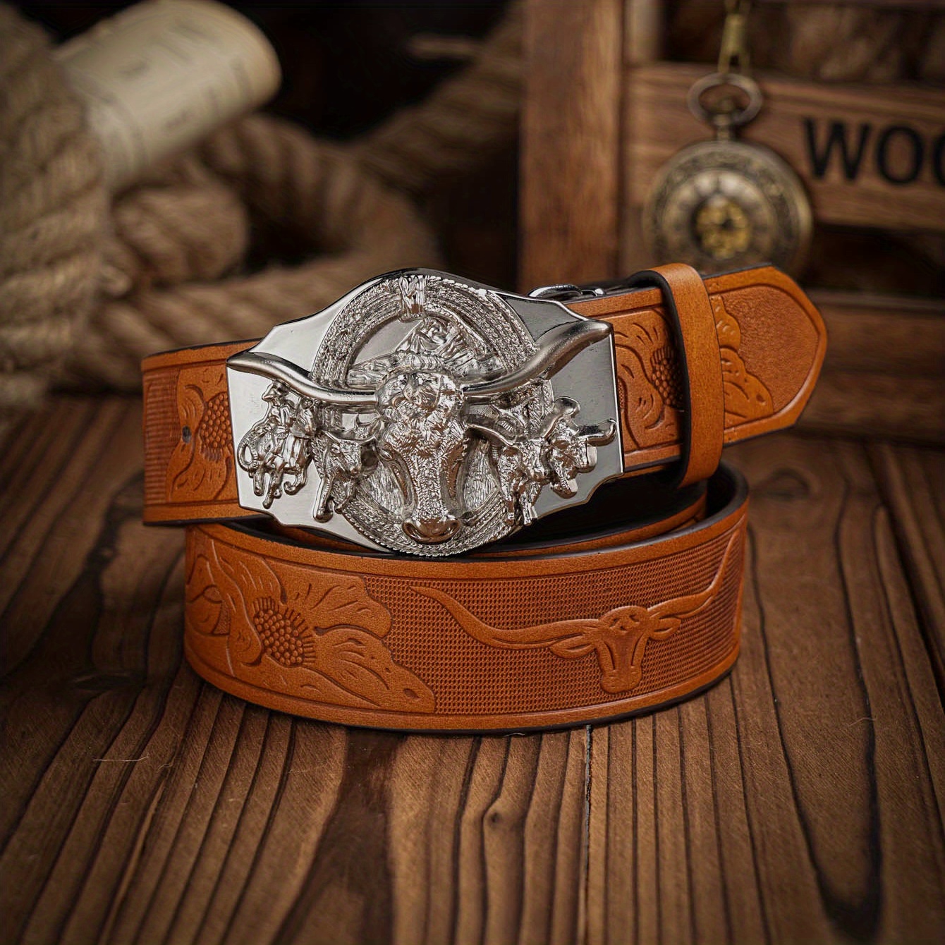 Mens western sale style belts